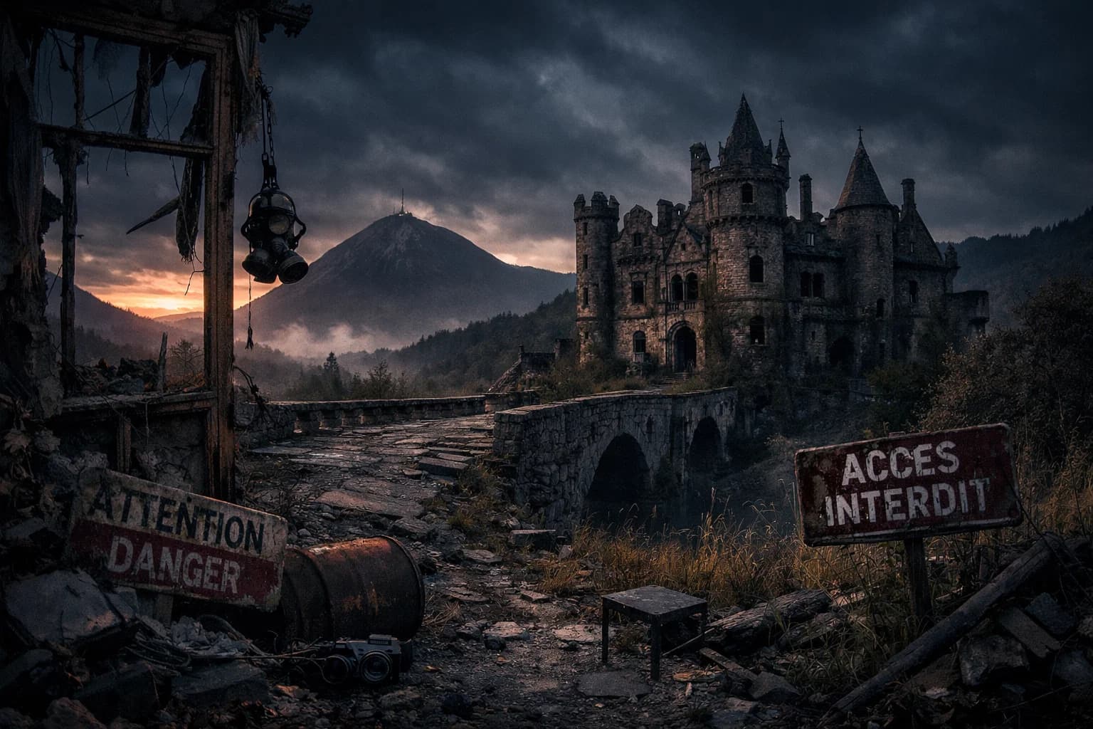 Bâtiment désaffecté en banlieue parisienne